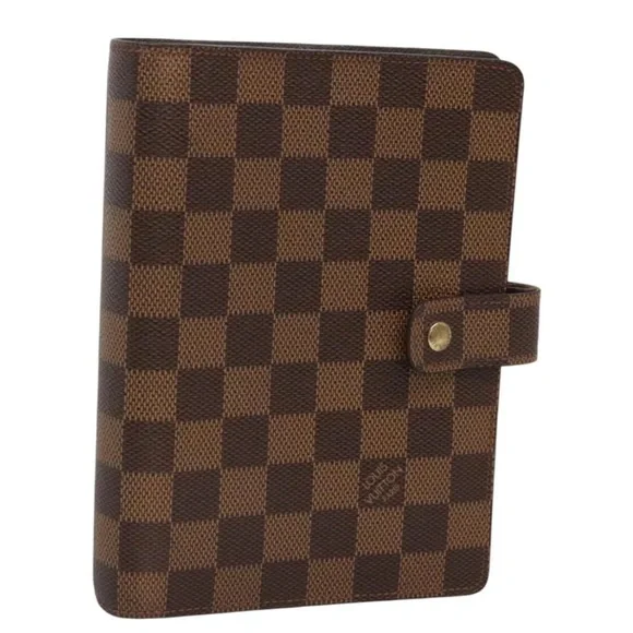 #25. Louis Vuitton Damier Ebene Ring Agenda Desk Planner MM